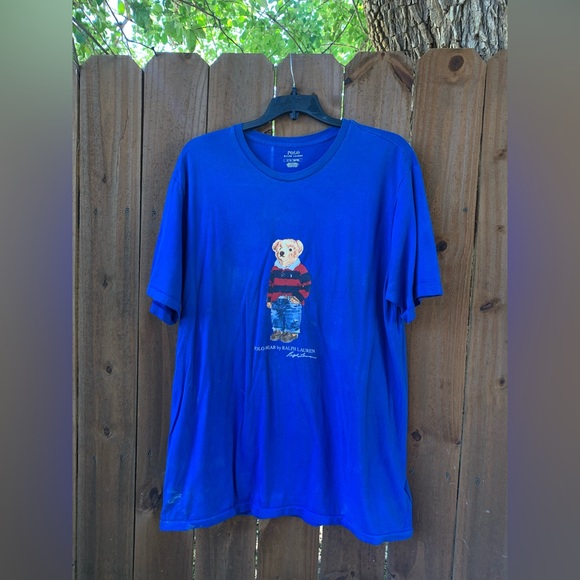 Vintage Polo Bear Ralph Lauren men's T-shirt size Large. - Picture 1 of 9